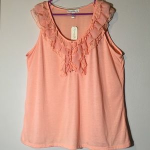Blouse English Laundry Femme – Dentelle Rose, Sans Manches, Taille M, Neuve Avec étiquettes